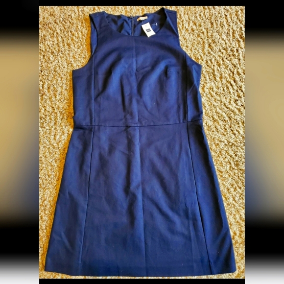 Women's size 12 GAP navy sheath shift classic career a-line pencil dress new nwt - Picture 1 of 6